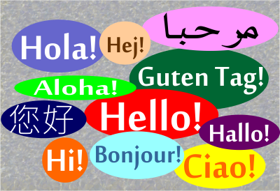 Hello in different languages